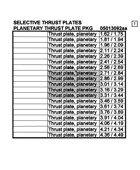 Seal and Shim Packages for 2002 Dodge Durango #4
