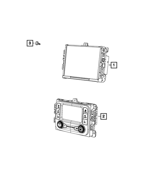 Radio, Antenna, Speakers, DVD, and Video systems for 2019 Jeep Compass #0