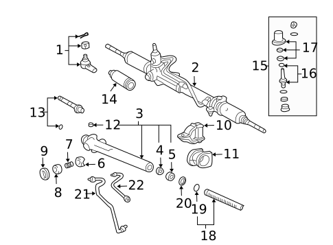 Steering Gear & Linkage for 2002 Toyota Tacoma #2