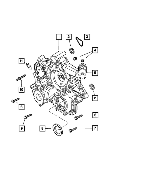 Timing Belt and Cover for 2006 Jeep Commander #1
