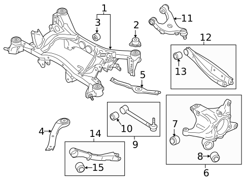 Rear Suspension for 2017 Subaru Outback #1