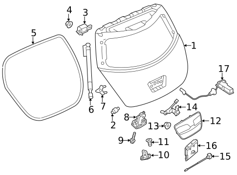 Gate & Hardware for 2022 Nissan LEAF #1