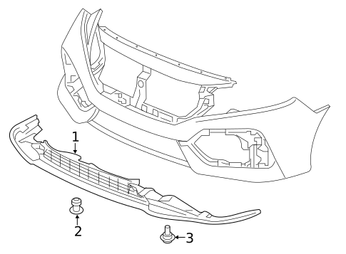Grille & Components for 2018 Honda Civic #2