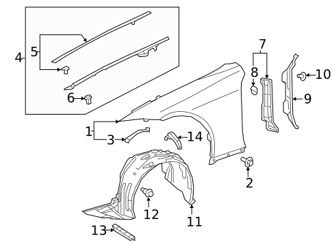 Fender & Components for 2025 Lexus LC500 #0