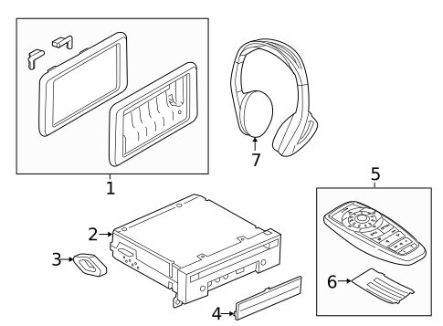 Entertainment System Components for 2018 BMW X6 #0