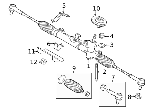 Steering Gear & Linkage for 2021 Ram ProMaster City #0