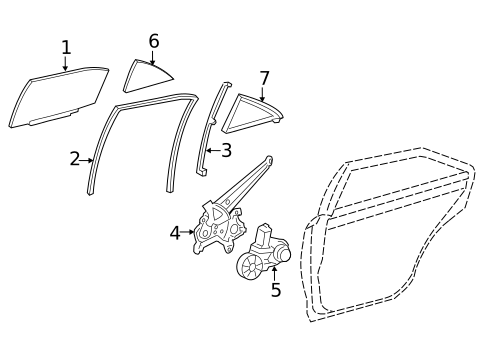 Rear Door for 2016 Toyota Camry #0