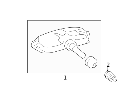 Tire Pressure Monitor Components for 2018 Toyota Highlander #0