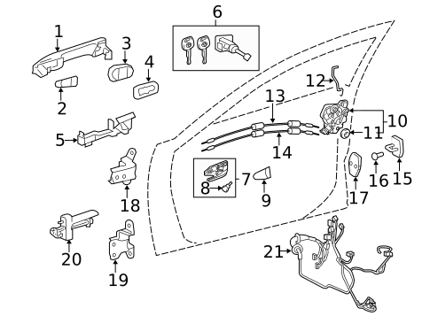 Rear Door for 2017 Lexus ES350 #2