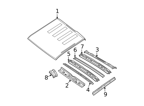 Roof & Components for 2017 Nissan Frontier #1