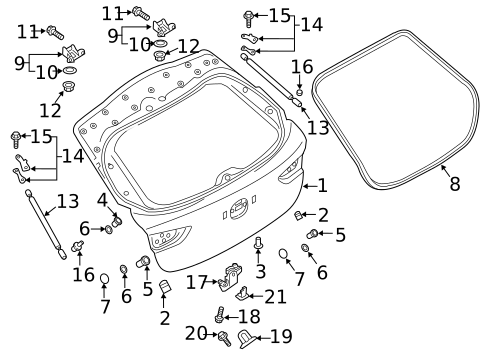 Liftgate for 2024 Mazda 3 #0