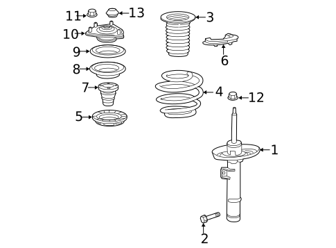 Struts & Components for 2020 Honda Civic #0