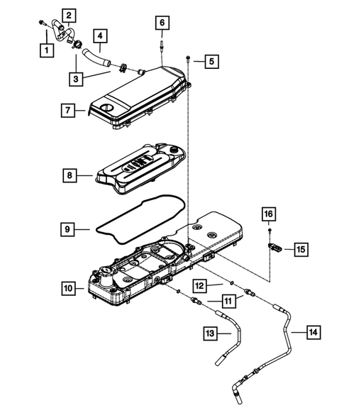 Crankcase Ventilation for 2008 Dodge Ram 3500 #0