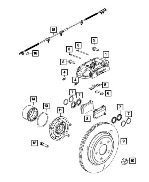 Rear Brakes for 2019 Dodge Durango #1