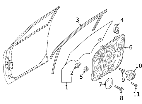 Front Door for 2019 Kia Sorento #1