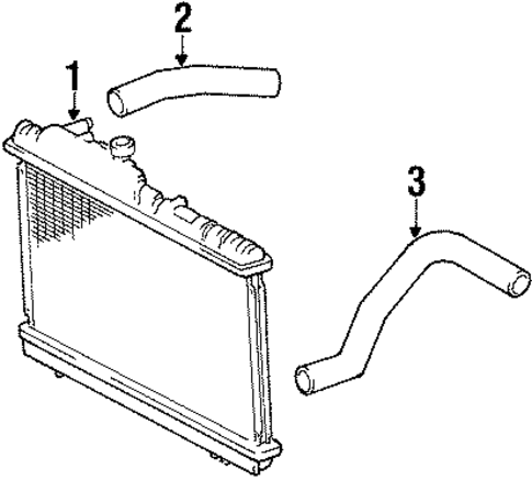 Radiator & Components for 1984 Toyota Corolla #0