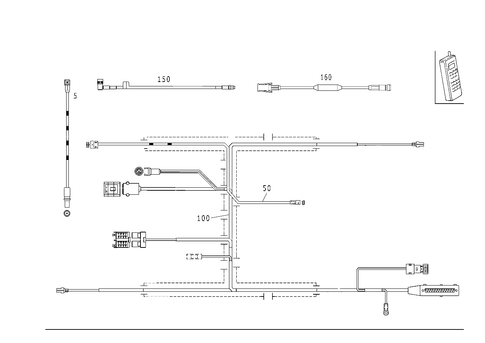 Cable Harness Automobile Telephone for 1999 Mercedes-Benz E430 #0