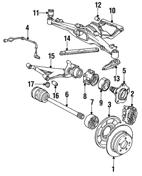 Rear Brakes for 1988 BMW 735i #0