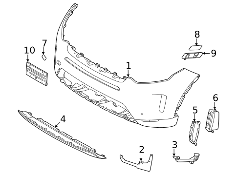 Bumper & Components - Front for 2022 Land Rover Discovery Sport #0