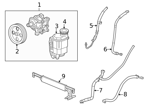 Pump & Hoses for 2012 Ram 2500 #0