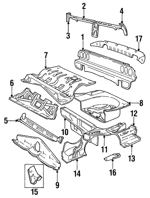 Rear Body for 1988 Volvo 760 #1