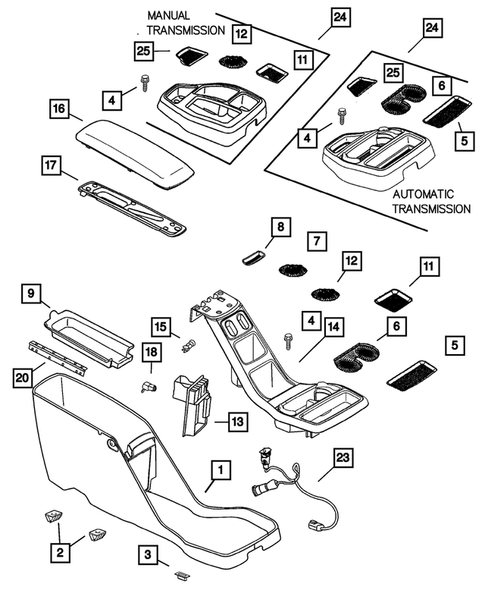 Consoles for 2003 Dodge Dakota #0