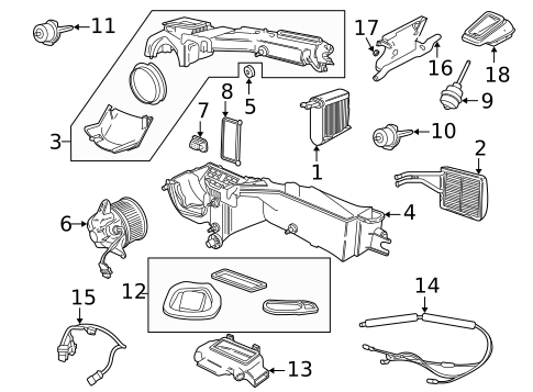 Condenser, Compressor & Lines for 2003 Jeep Wrangler #1