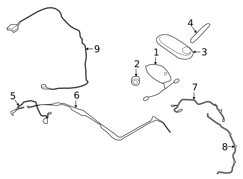 Antenna & Radio for 2016 INFINITI QX50 #1