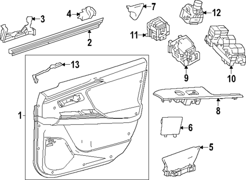 Front Door for 2024 Subaru Solterra #0