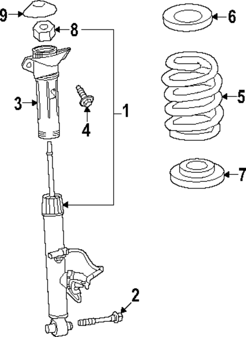Shocks & Components for 2025 Lexus RX450h+ #1