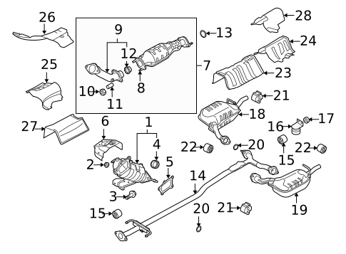 Exhaust Components for 2007 Mazda 6 #1