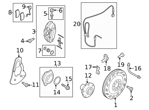 Rear Brakes for 2014 Audi R8 #1