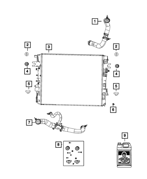 Radiator and Related Parts; Charge Air Cooler for 2022 Jeep Grand Wagoneer #6