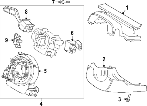 Shroud, Switches & Levers for 2021 Lincoln Aviator #0