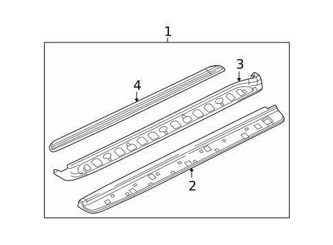 Exterior Trim - Pillars for 2002 Chevrolet Avalanche 1500 #0