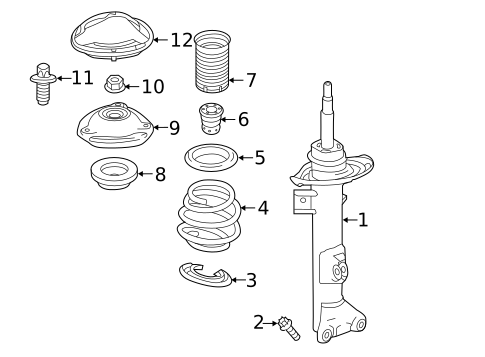 Struts & Components for 2018 Mercedes-Benz SLC 300 #0