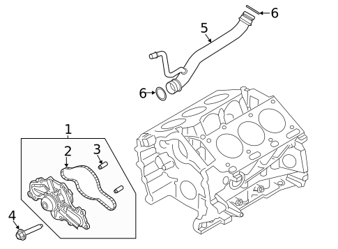 Water Pump for 2018 Lincoln MKT #0