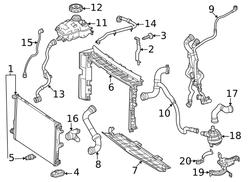 Radiator & Components for 2021 Mercedes-Benz CLA250 #0