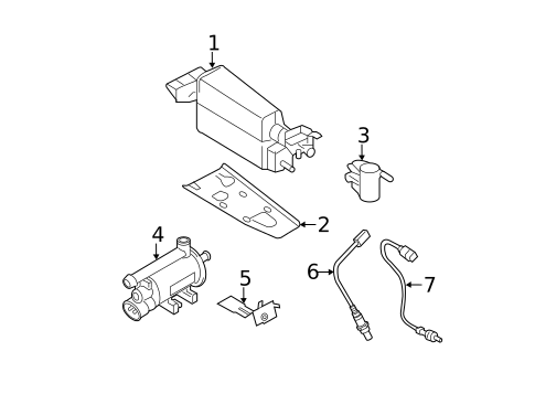Emission Components for 2011 Hyundai Sonata #1