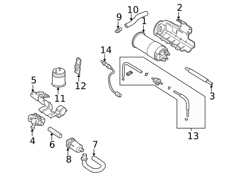 Emission Components for 2002 Kia Spectra #0