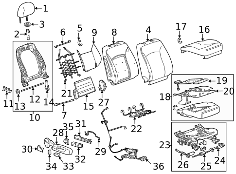 Passenger Seat Components for 2025 Buick Envista #2