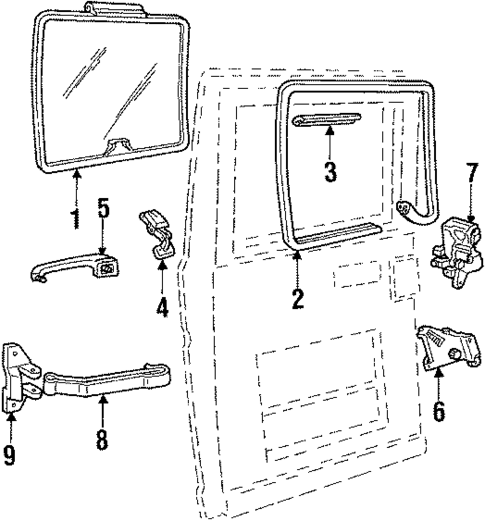Side Door for 1988 Ford E-350 Econoline #0