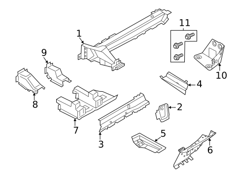 Floor & Rails for 2022 Porsche Cayenne #0