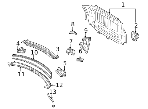 Rear Body for 2000 Toyota Solara #0