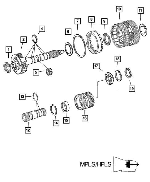 Gear Train for 2008 Chrysler Crossfire #0