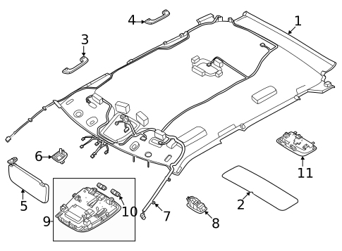 Interior Trim - Roof for 2022 Kia EV6 #0