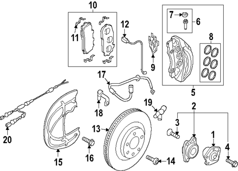 Front Brakes for 2025 Audi Q7 #1