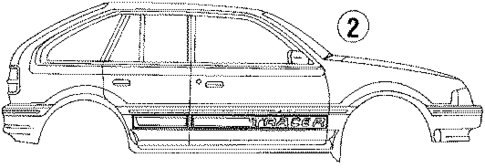Stripe Tape for 1989 Mercury Tracer #1