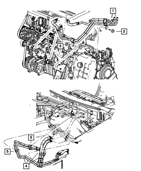 Air Conditioner and Heater Plumbing for 2011 Dodge Grand Caravan #3