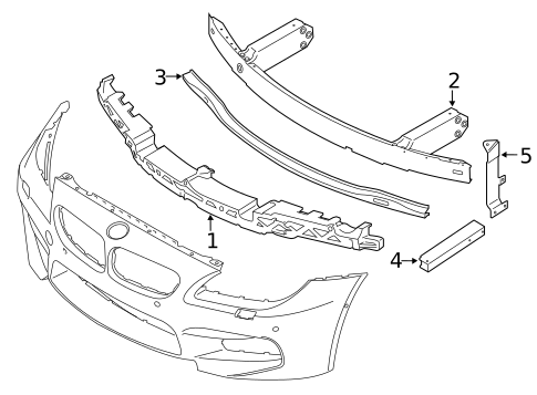 Bumper & Components - Front for 2017 BMW M6 Gran Coupe #1